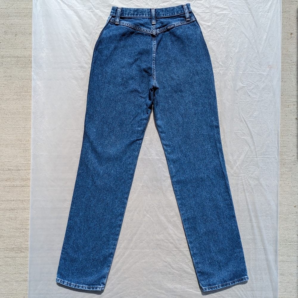USA Vintage Wrangler Bareback Jeans High Rise Straight Leg Wedgie Western Rodeo - Picture 4 of 17
